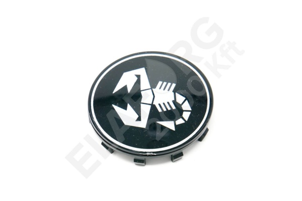 Felni közép Abarth fekete/fehé 60mm