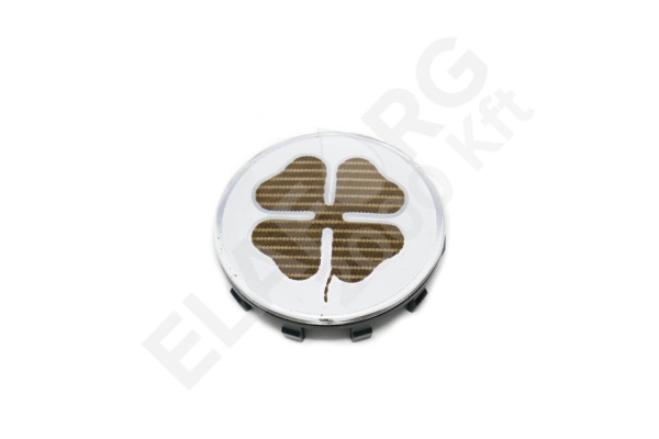 Felni közép Lóhere fehér/arany 60mm