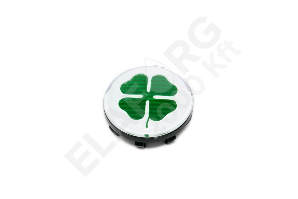 Felni közép Lóhere fehér/zöld 50mm