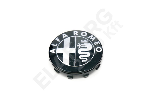 Felni közép fekete/fehér  60mm