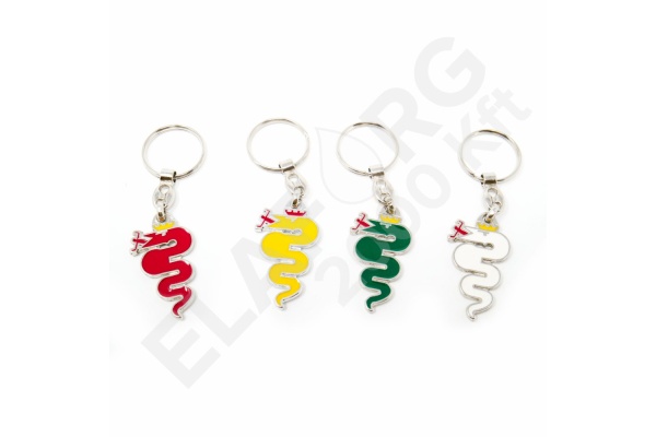 Kulcstartó zöld Alfa Kígyó