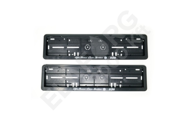 Rendszámtartó pár Alfa